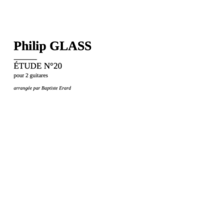 Glass Etudes #20